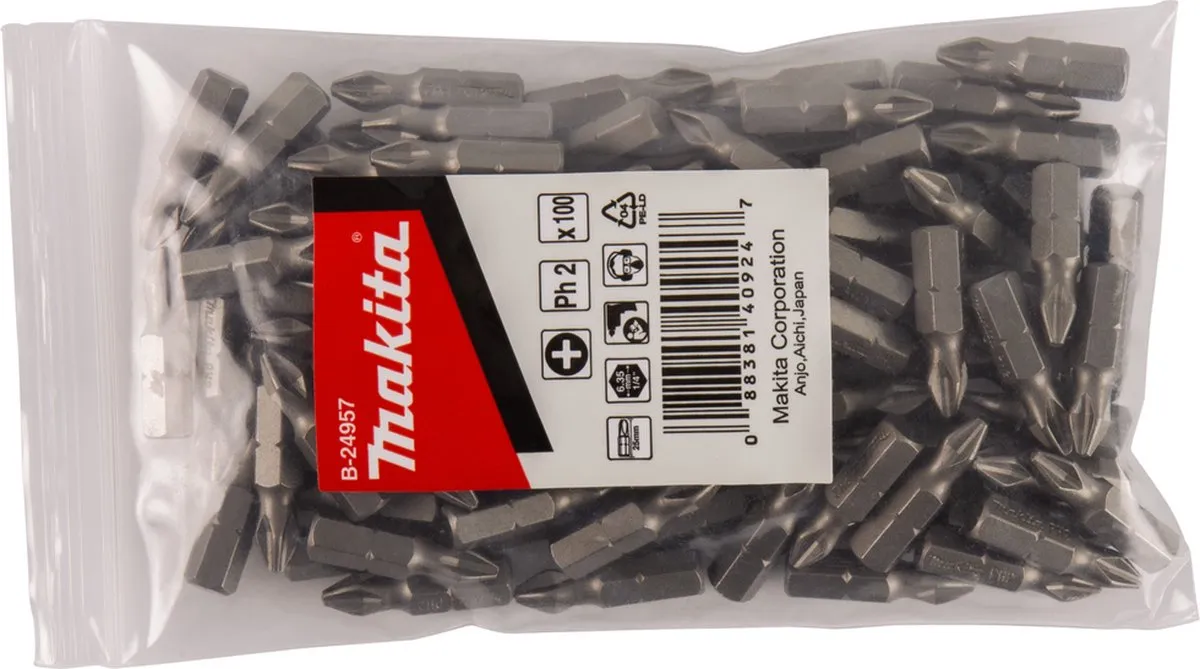 Makita B-24957 Schroefbit PH2x25mm