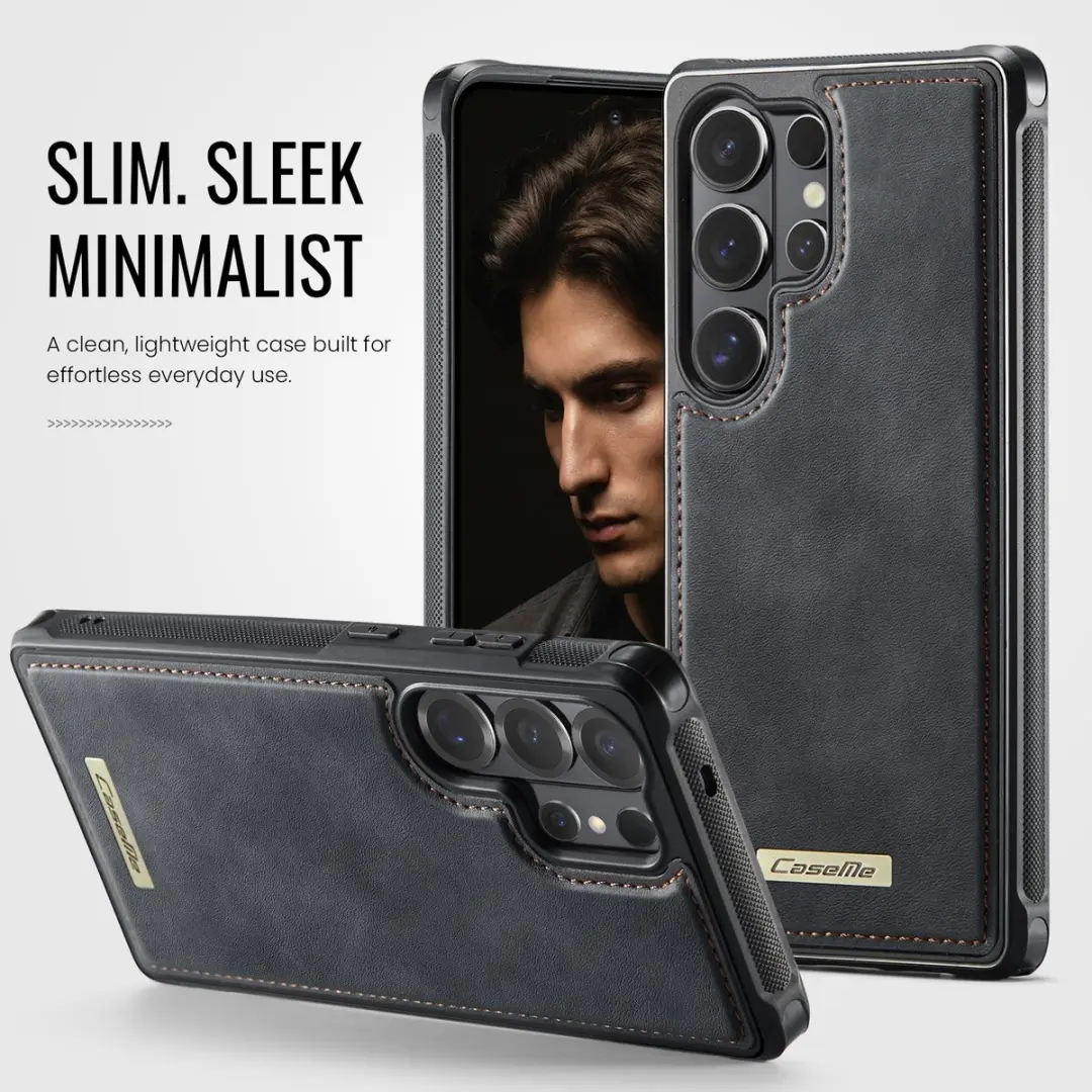 Caseme C69 Leather Back Cover - Samsung Galaxy S26 Ultra - MagSafe - Zwart