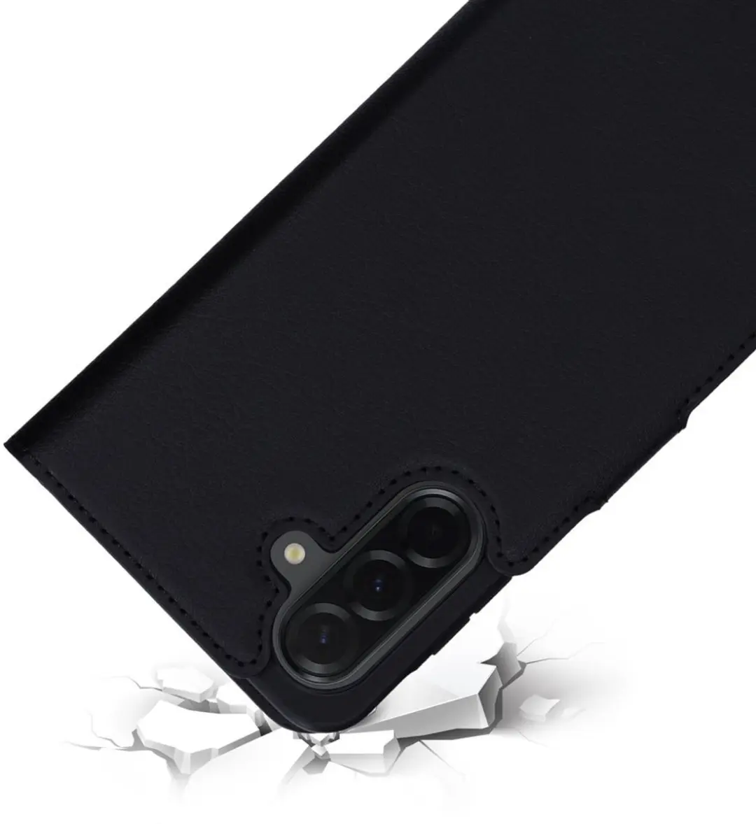 Mobiparts MP-128747 Hoesje Samsung Galaxy A26 - Wallet - Eco Leer - Zwart
