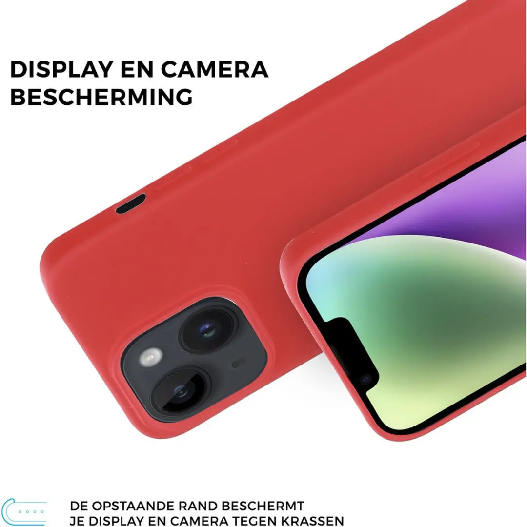 Mobiparts MP-5001195 Silicone Hoesje - iPhone 14 Plus - Rood