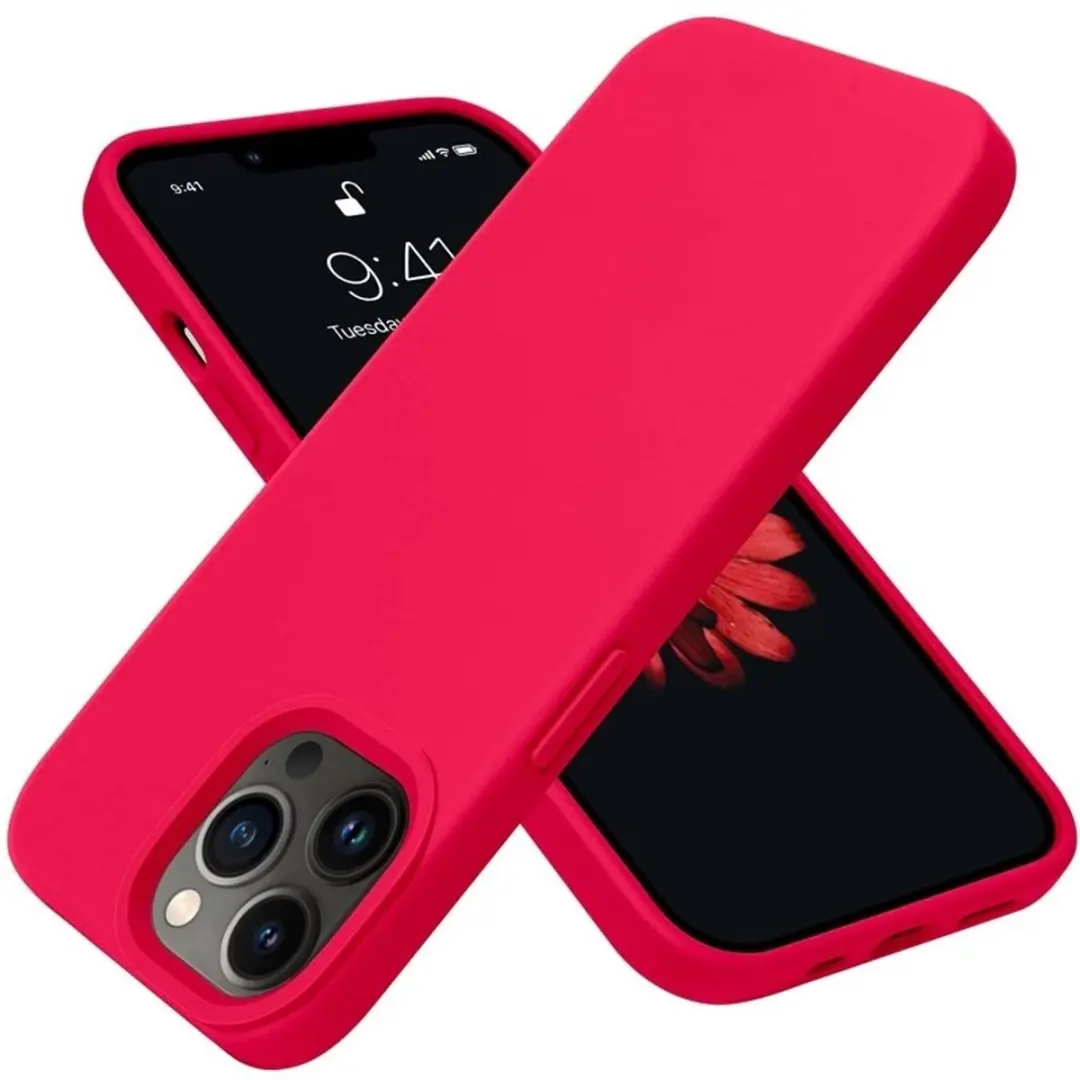 MobiQ Liquid Silicone Hoesje iPhone 15 Pro
