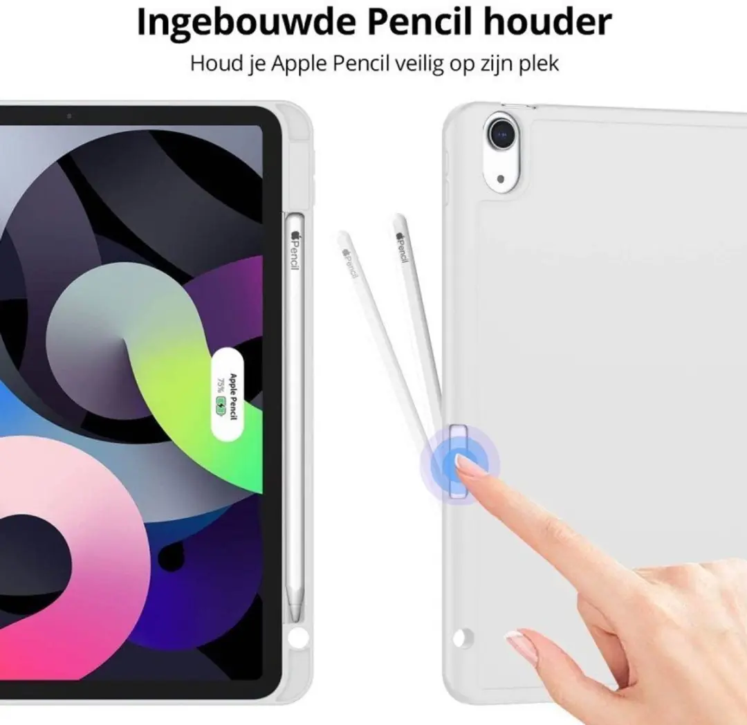 MobiQ Flexibele Trifold Hoes 46-00936 - iPad Air 13 (2025) - Grijs