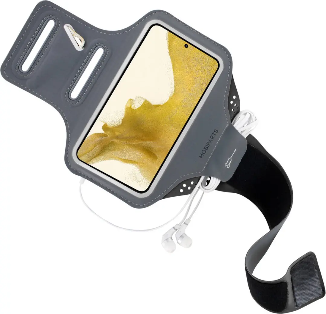 Mobiparts MP-121804 Hardlooparmband - Samsung Galaxy S22 Plus - Zwart