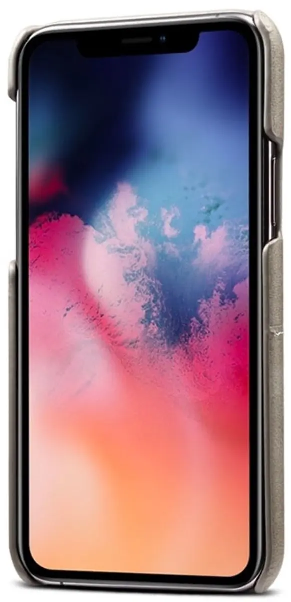 MobiQ iPhone 11 Pro Leer Hoesje - 2 Pasjes - Grijs