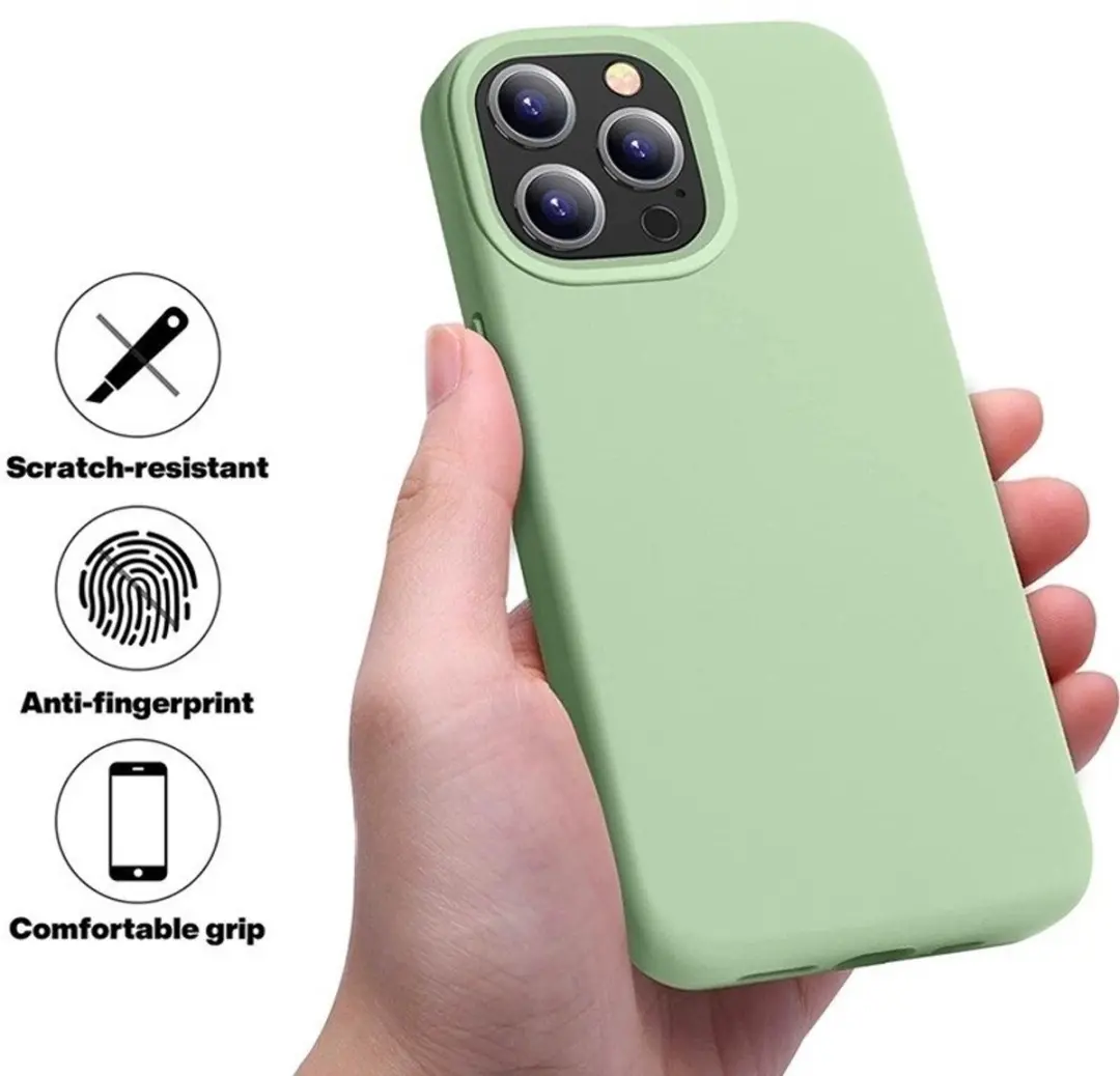 MobiQ Liquid Silicone Hoesje iPhone 15 Plus - mintgroen