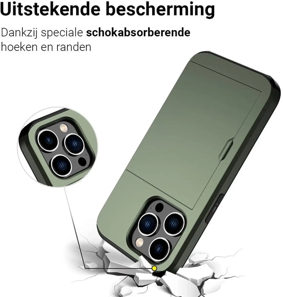 MobiQ Hybrid Card Case Hoesje 46-00265 - Groen