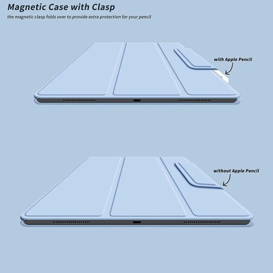 MobiQ Magnetische Folio Case 46-01767 - iPad Air 11 (2026) - Lichtblauw