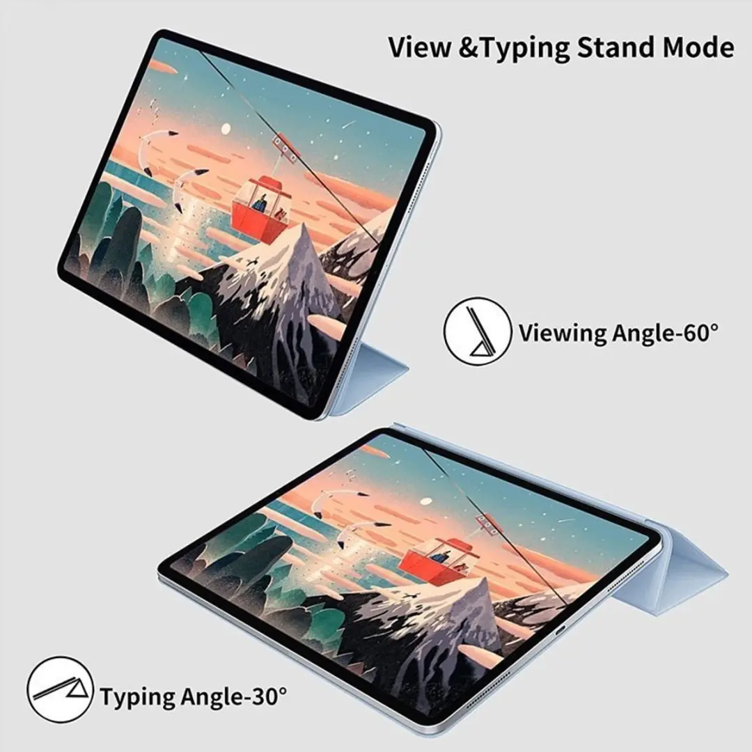 MobiQ Magnetische Folio Case 46-01767 - iPad Air 11 (2026) - Lichtblauw