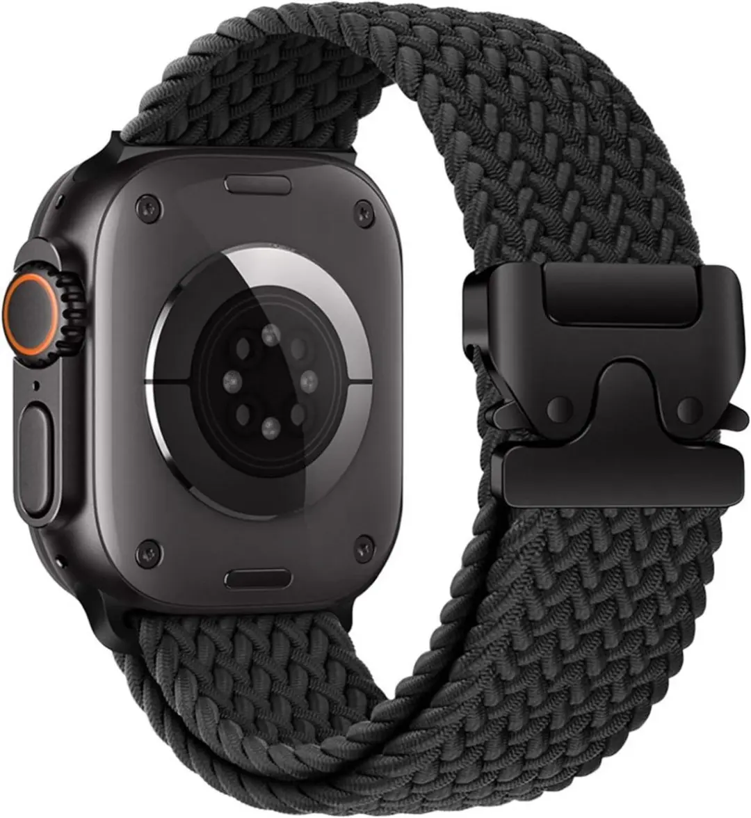 MobiQ Gevlochten Nylon Bandje Apple Watch 40mm