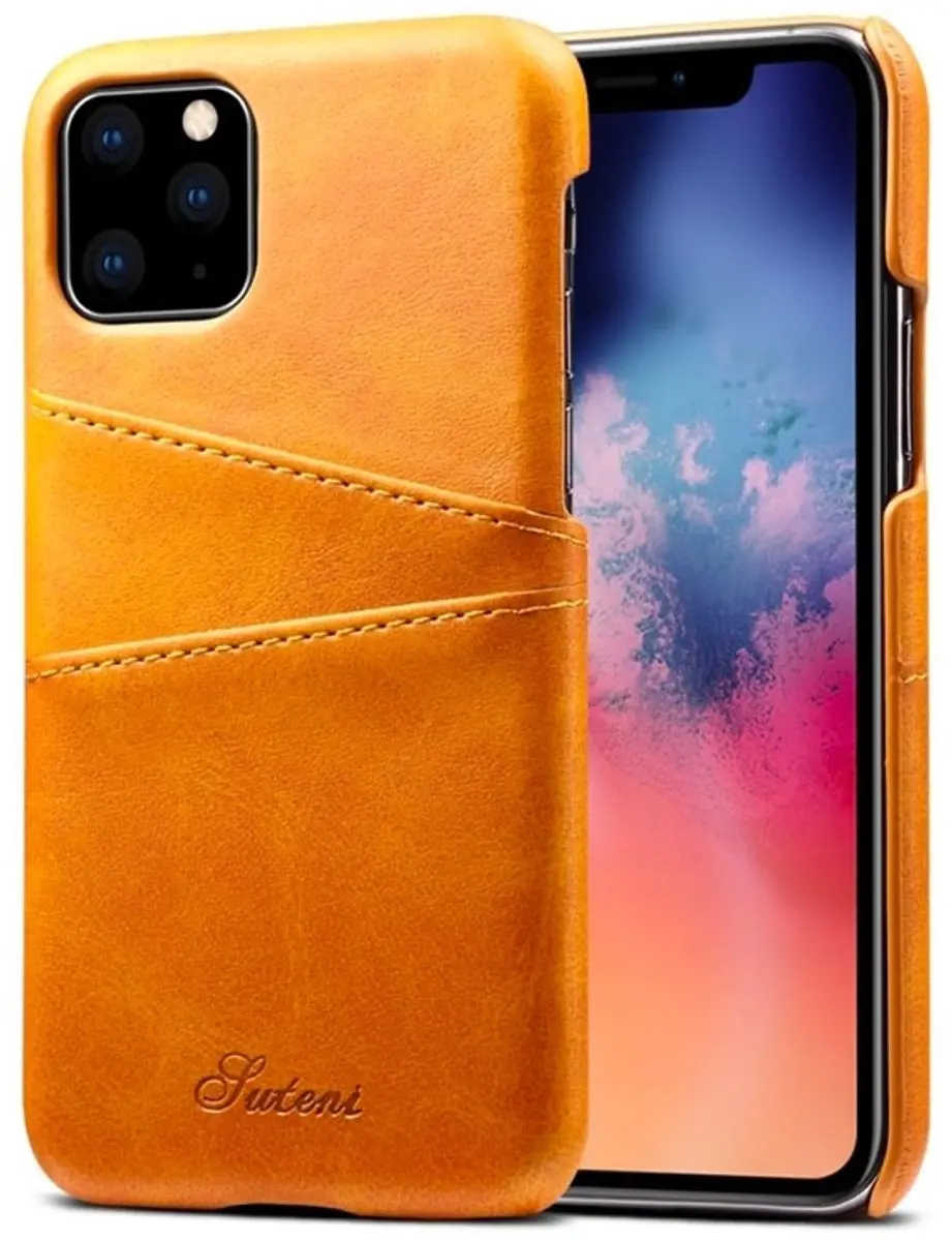 MobiQ Leather Snap On Wallet iPhone 11 Pro Max