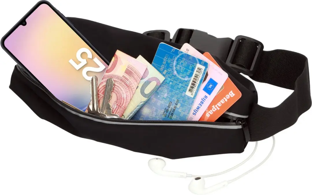 Mobiparts Comfort Fit Sport Belt MP-125674 - Zwart