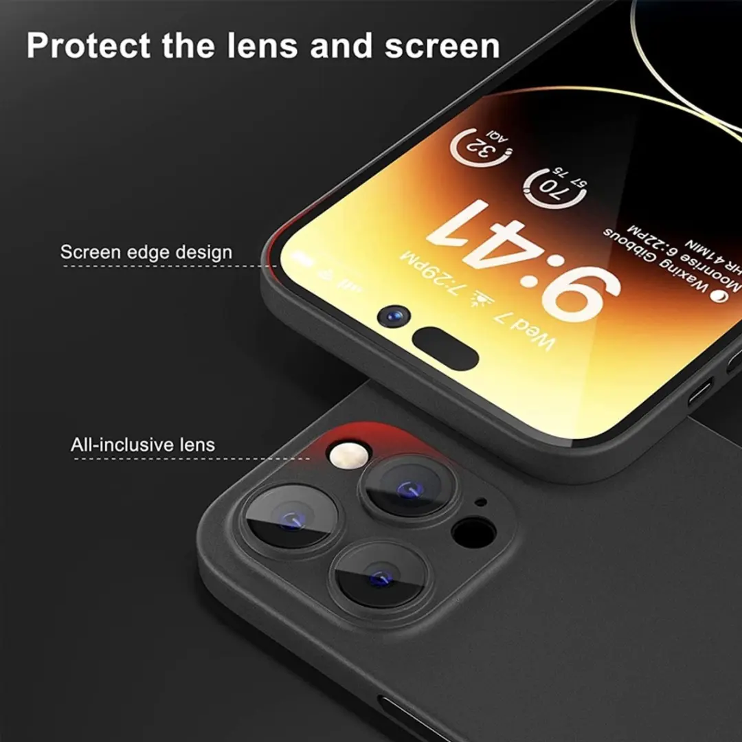 MobiQ Ultra Dun Hoesje iPhone 14 Pro 13-02031 - Zwart