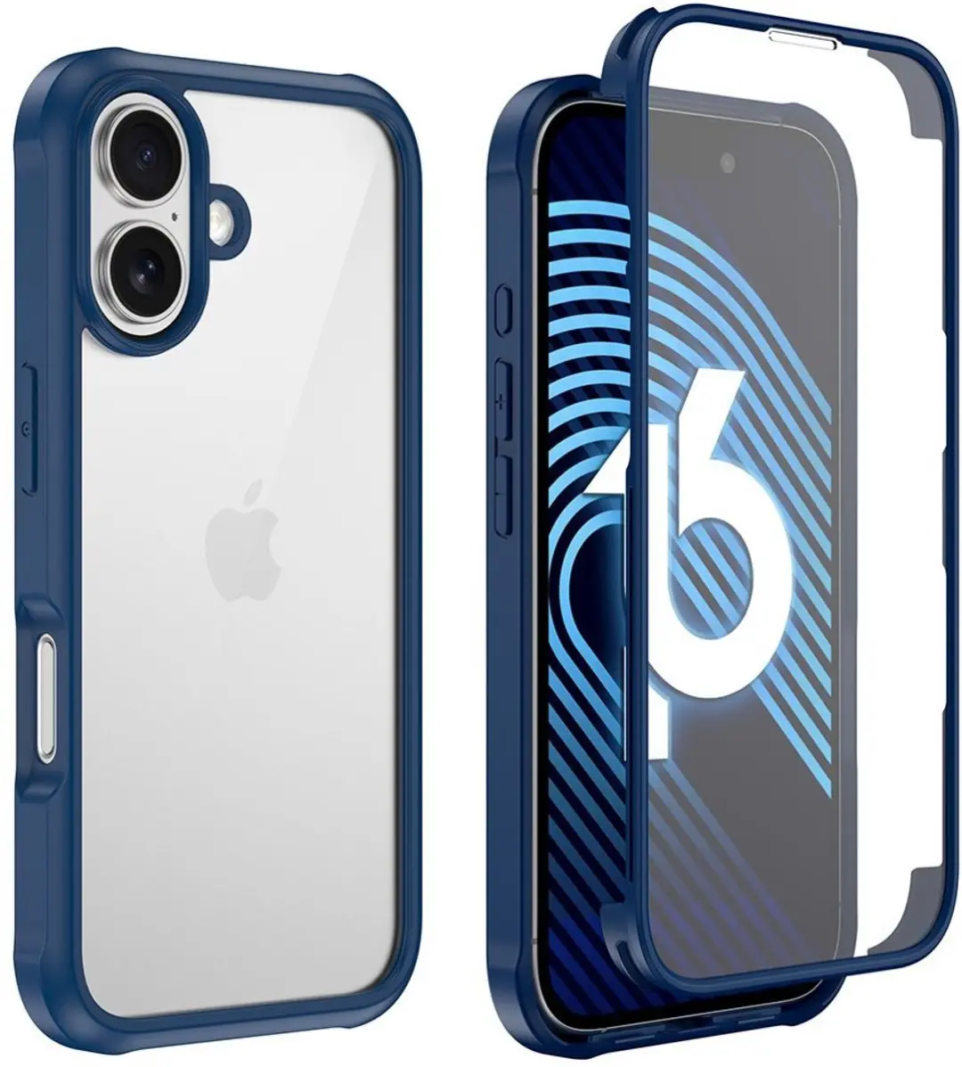 MobiQ Rugged 360 Full Body Hoesje iPhone 17 - groen