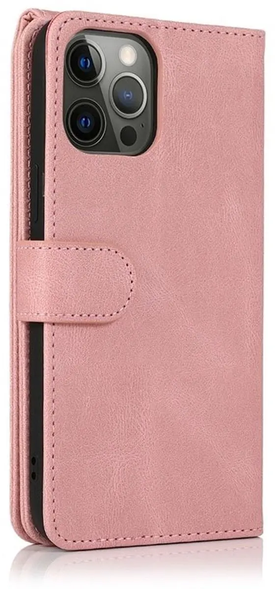 MobiQ 46-00334 Wallet Hoesje iPhone 16 Pro - Roze