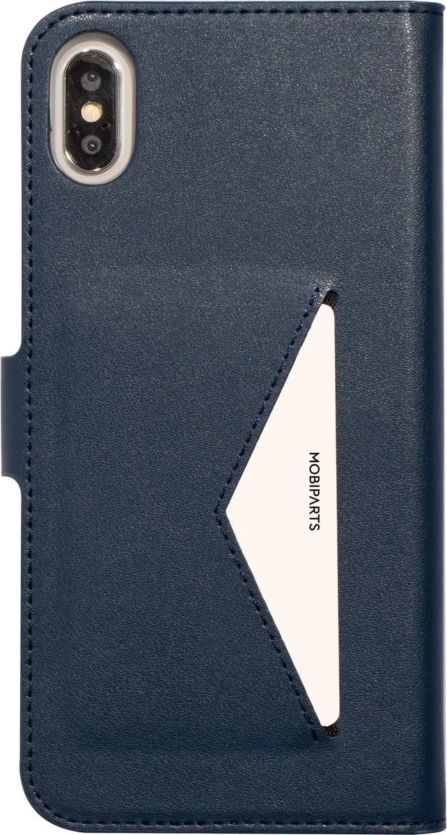 Mobiparts MP-80770 Hoesje iPhone XS Max - Blauw Eco Leer