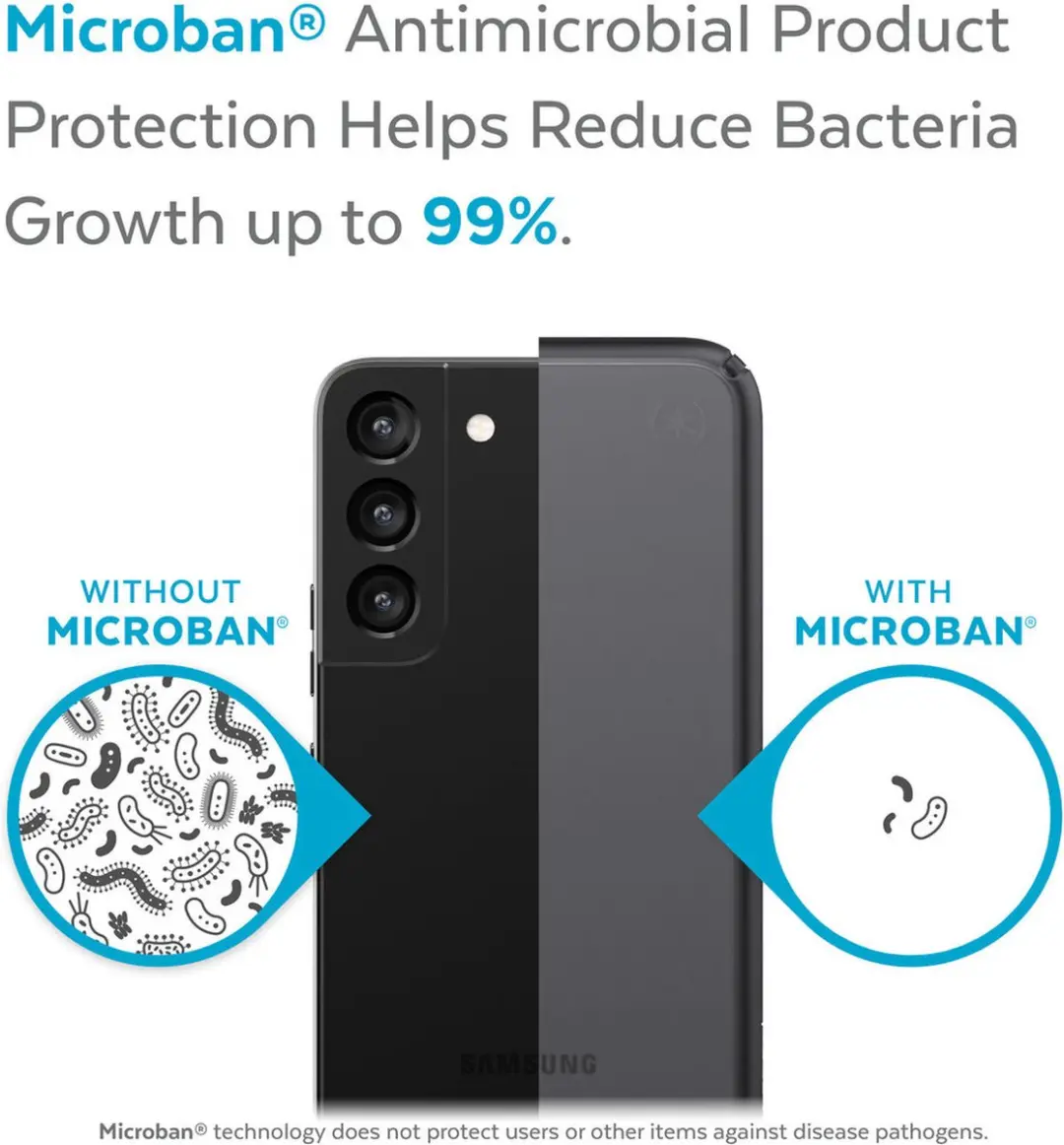 Speck Presidio Perfect Mist Samsung Galaxy S22+ Hoes - Grijs/Transparant