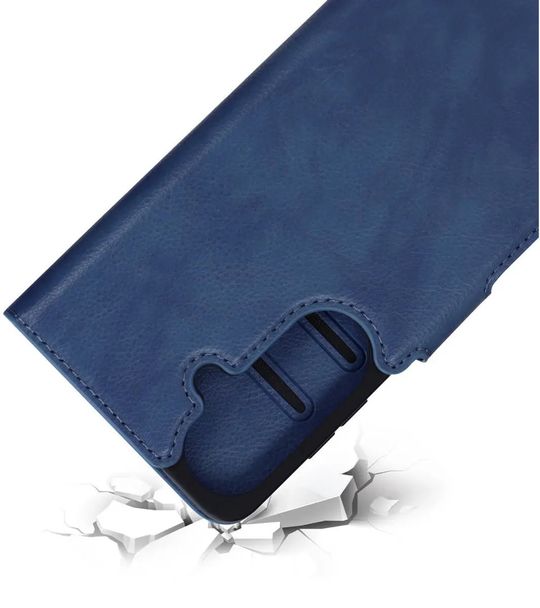 Mobiparts MP-131537 Hoesje Samsung Galaxy S26 - Eco Leer - Blauw