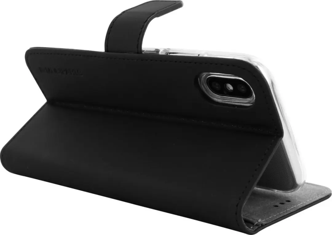 Mobiparts MP-5002527 Wallet Hoesje iPhone X - 3 Pasjes - Zwart