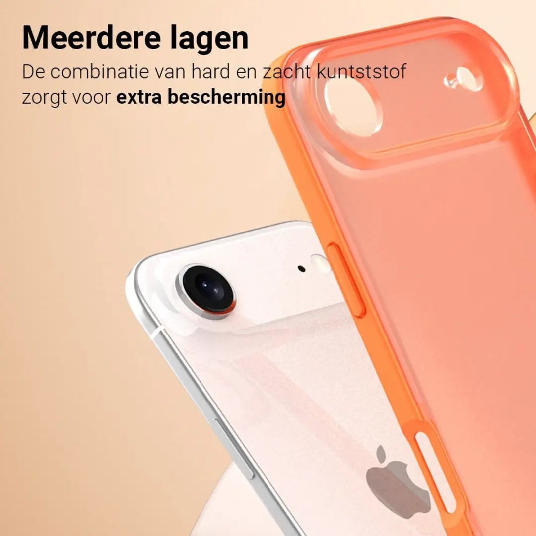 MobiQ Frosted Rugged Bumper Hoesje iPhone 17 Air - Blauw - 46-01297