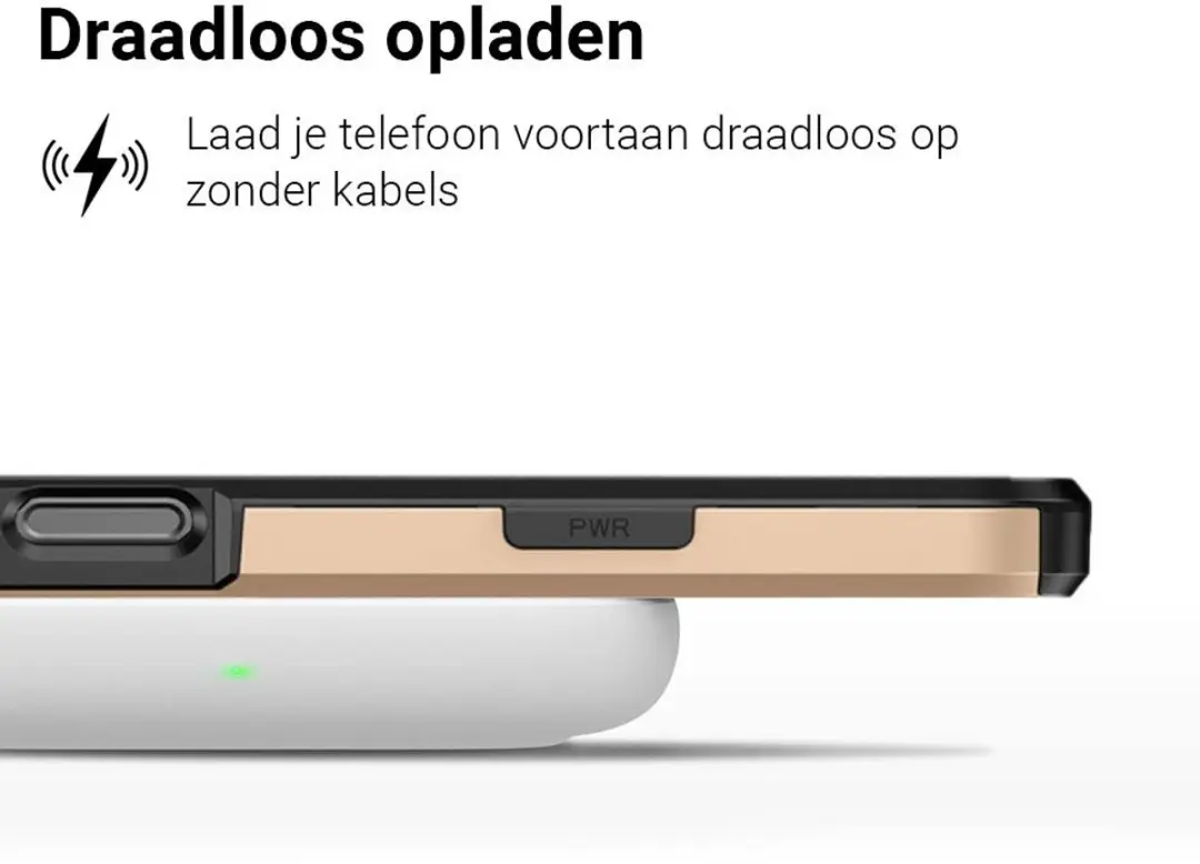 MobiQ Hybrid Card iPhone 17 Air Hoesje - goud - 46-01123