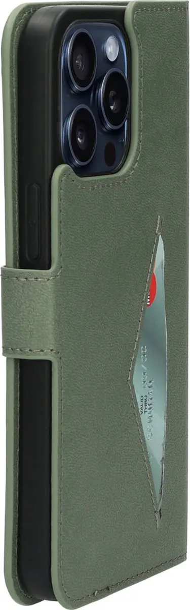 Mobiparts MP-124385 Hoesje iPhone 15 Pro Max - Eco Leer Groen