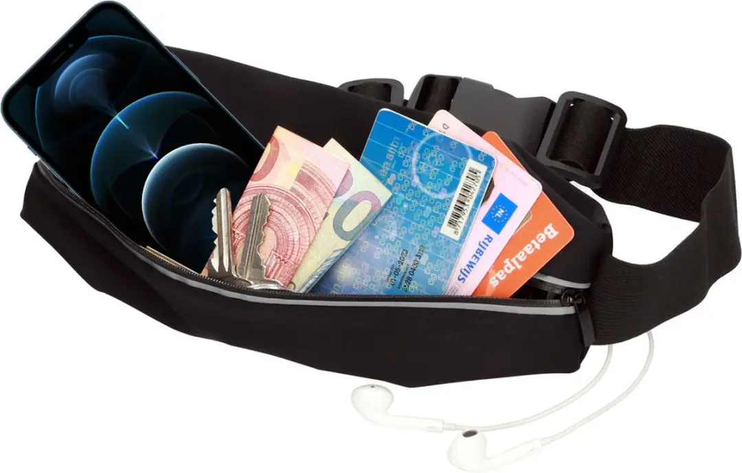 Mobiparts Comfort Fit Sport Belt MP-118490 - Zwart