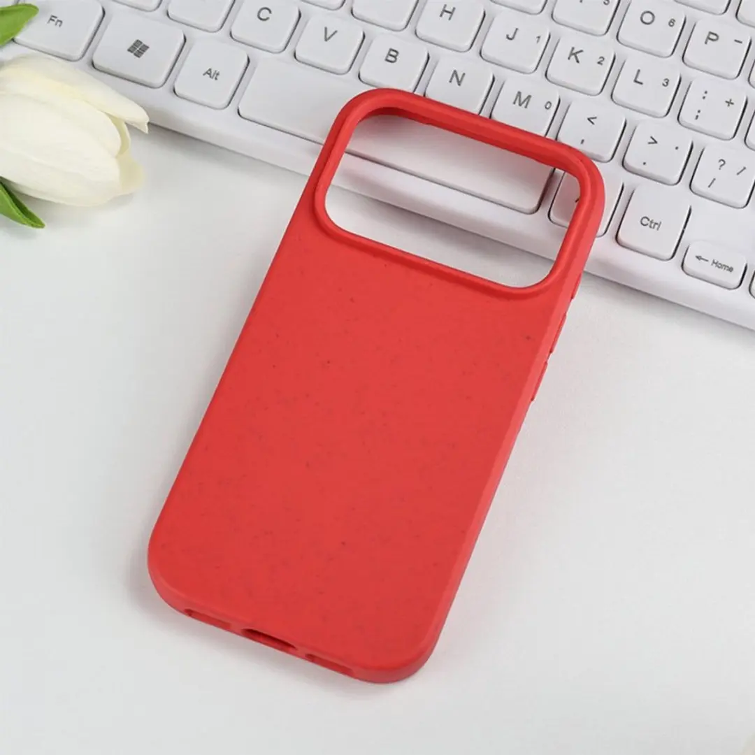 MobiQ Flexibel Eco Hoesje iPhone 17 Pro 46-01368 - Rood