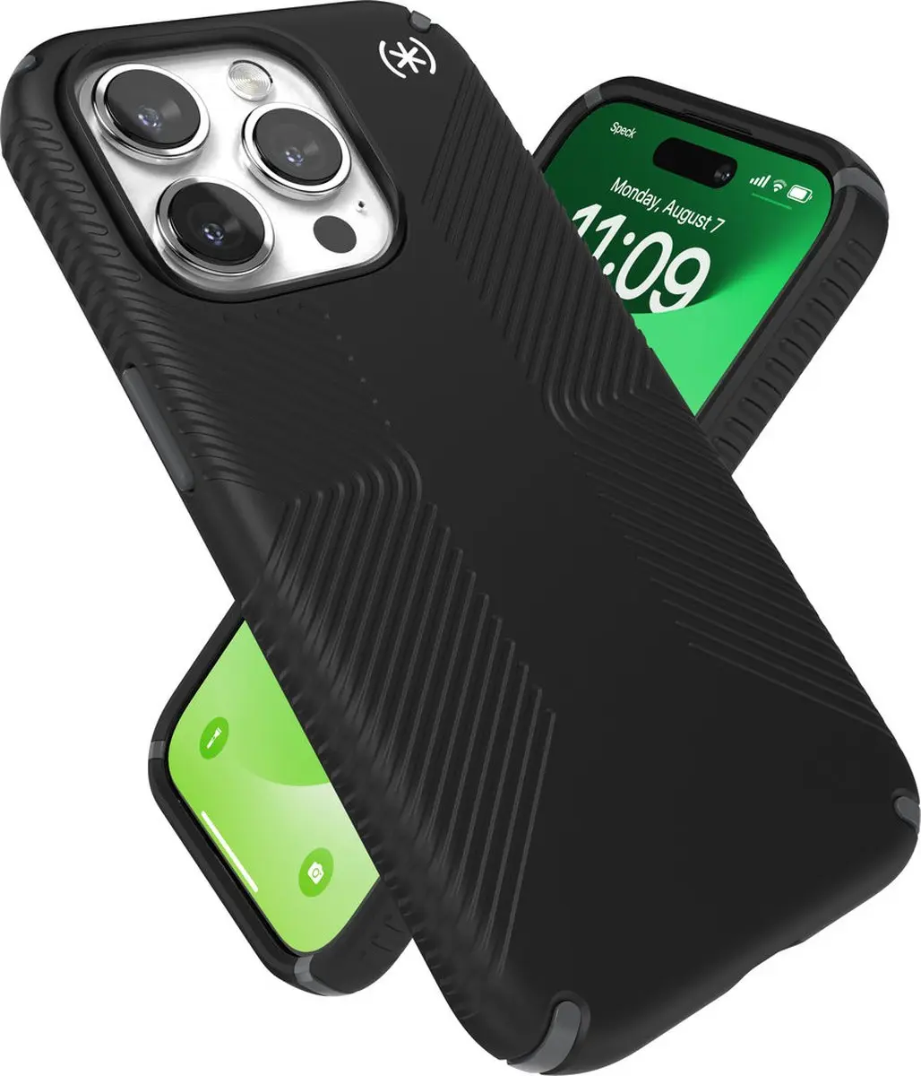Speck Presidio2 Grip 150477-3205 Hoesje - iPhone 15 Pro - Zwart