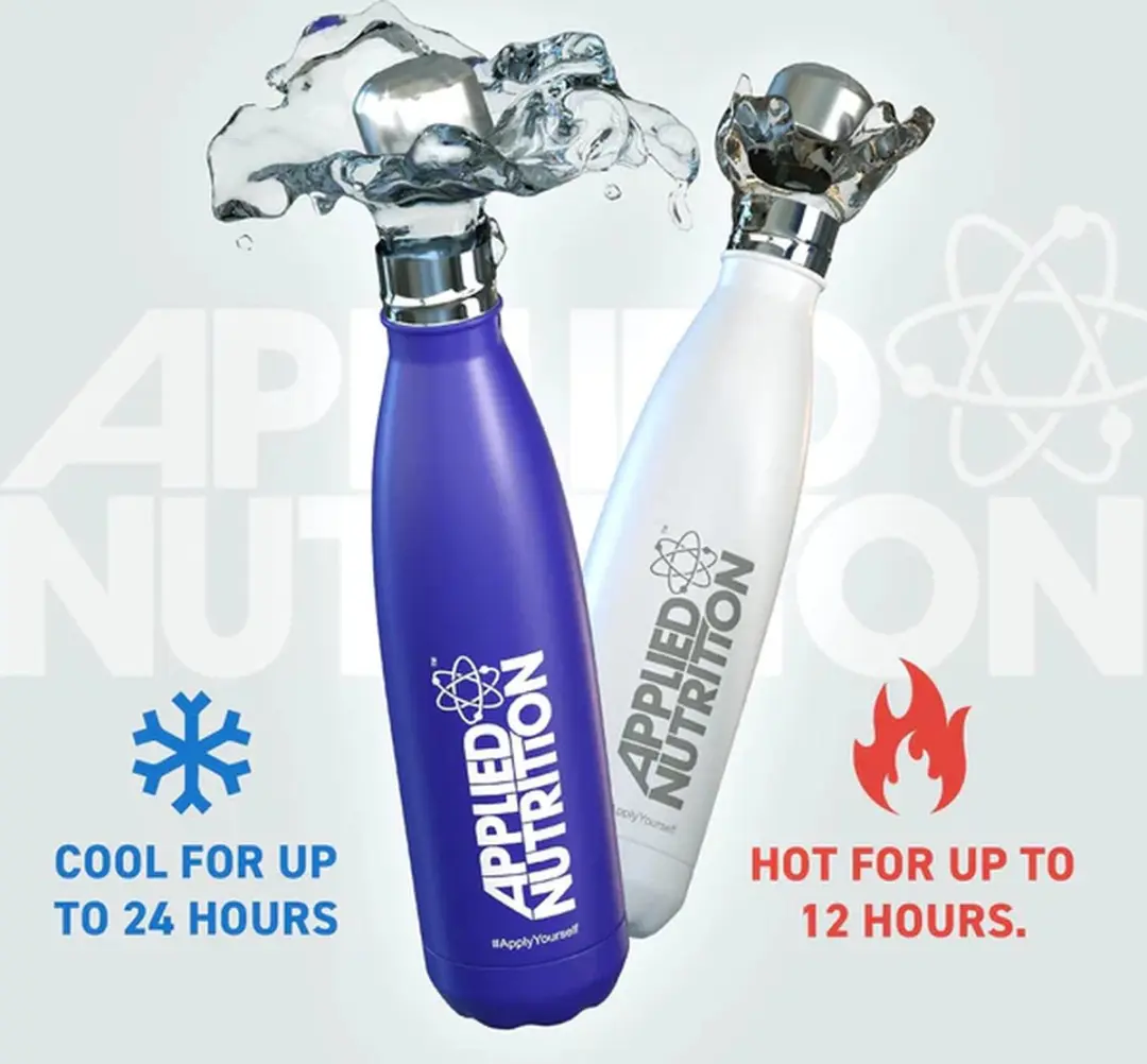 Applied Nutrition RVS Drinkfles 500ml - Wit