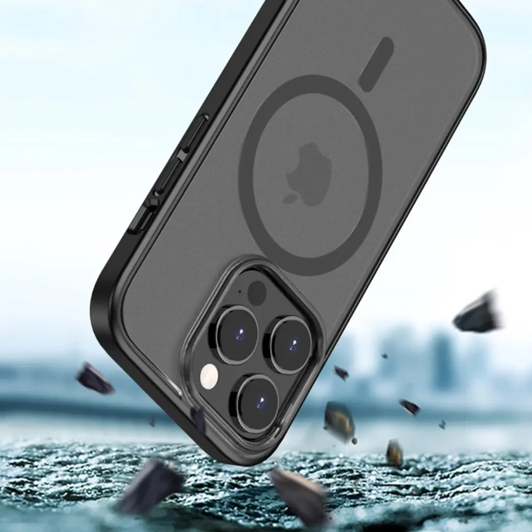 MobiQ Magneet Hoesje iPhone 14 Pro Max - Frosted Clear - MPN 13-02420