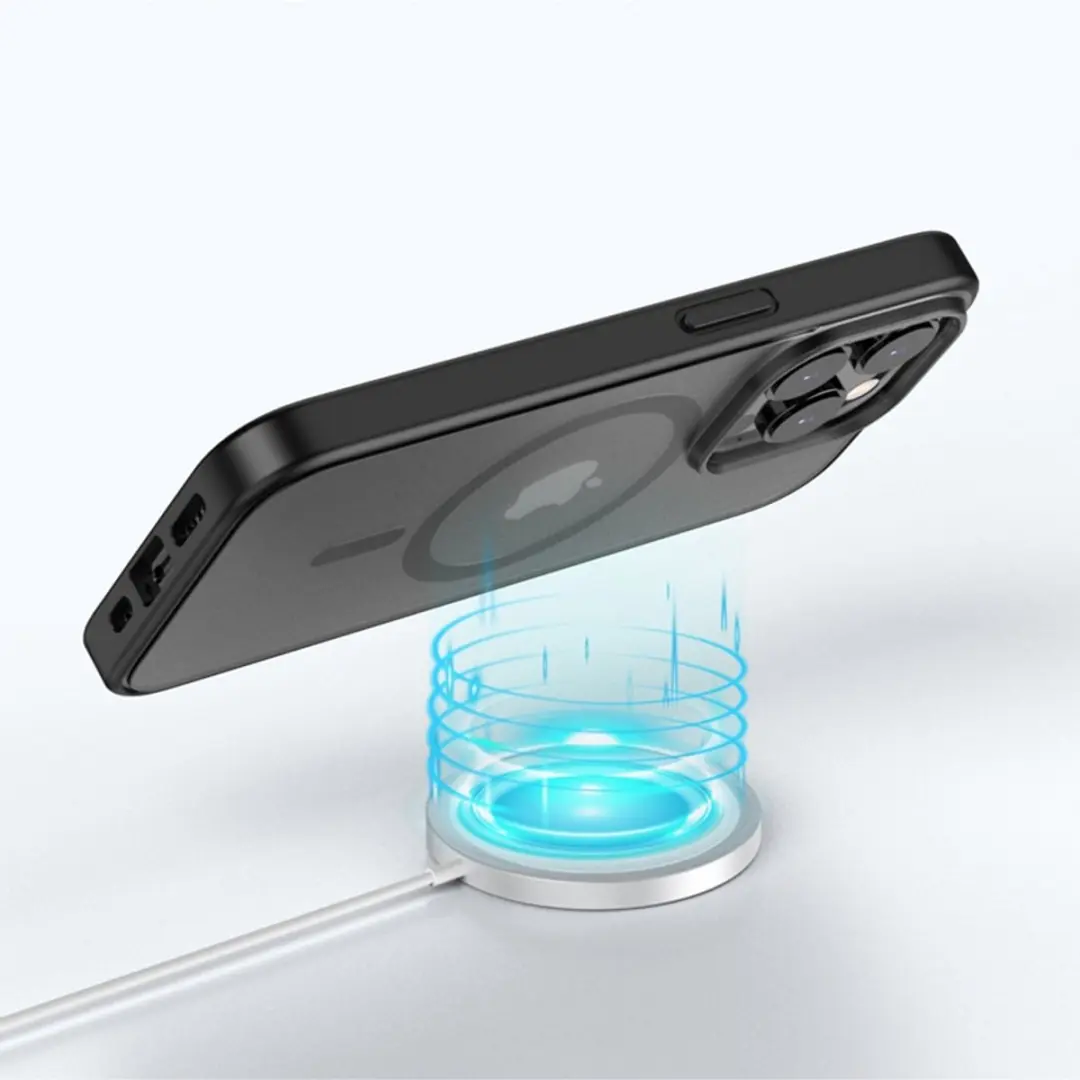 MobiQ Magneet Hoesje iPhone 14 Pro Max - Frosted Clear - MPN 13-02420