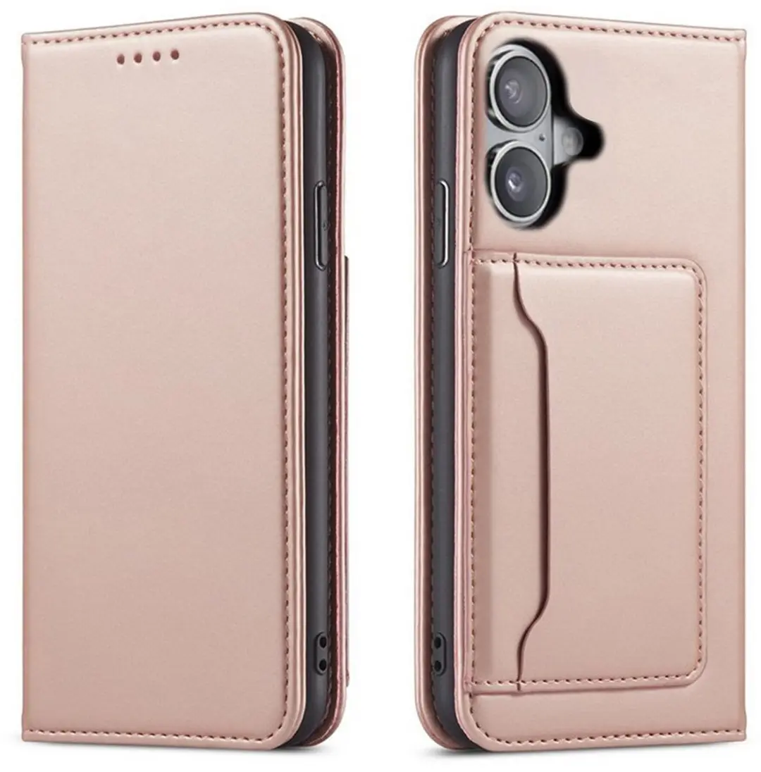 MobiQ Magnetic Fashion Wallet Case 46-01196 - roze