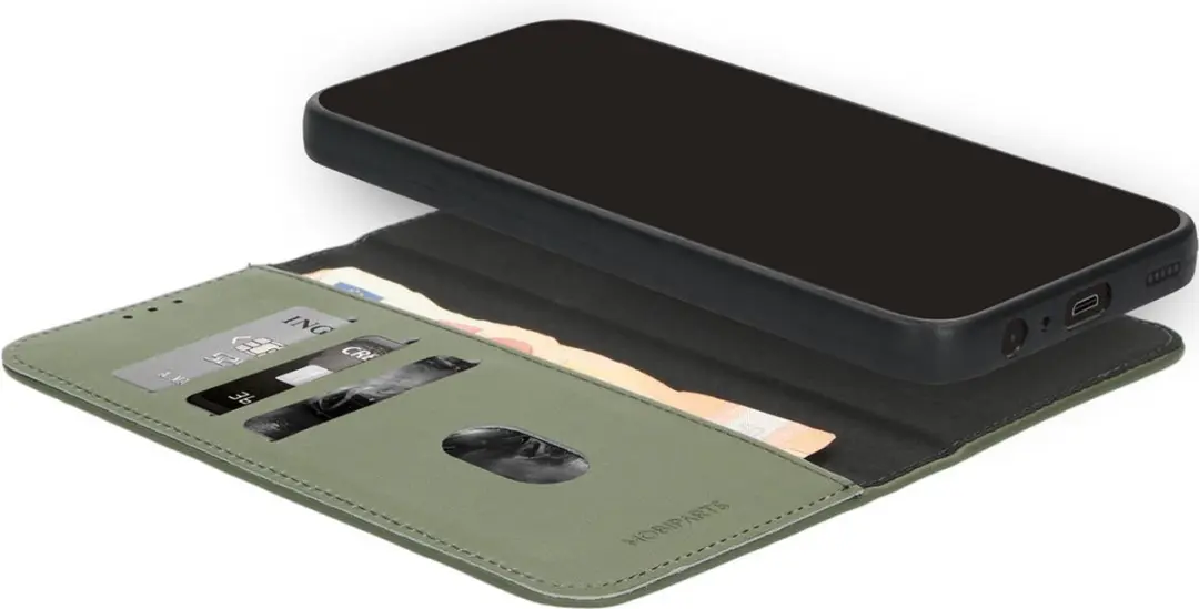 Mobiparts MP-125669 Hoesje Samsung Galaxy A15 - Wallet 2-in-1 Groen