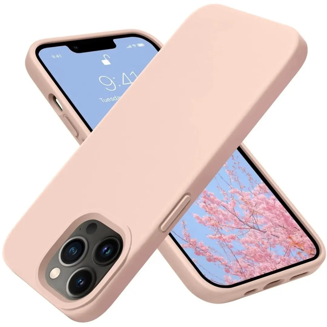 MobiQ Liquid Silicone Hoesje iPhone 14 Pro