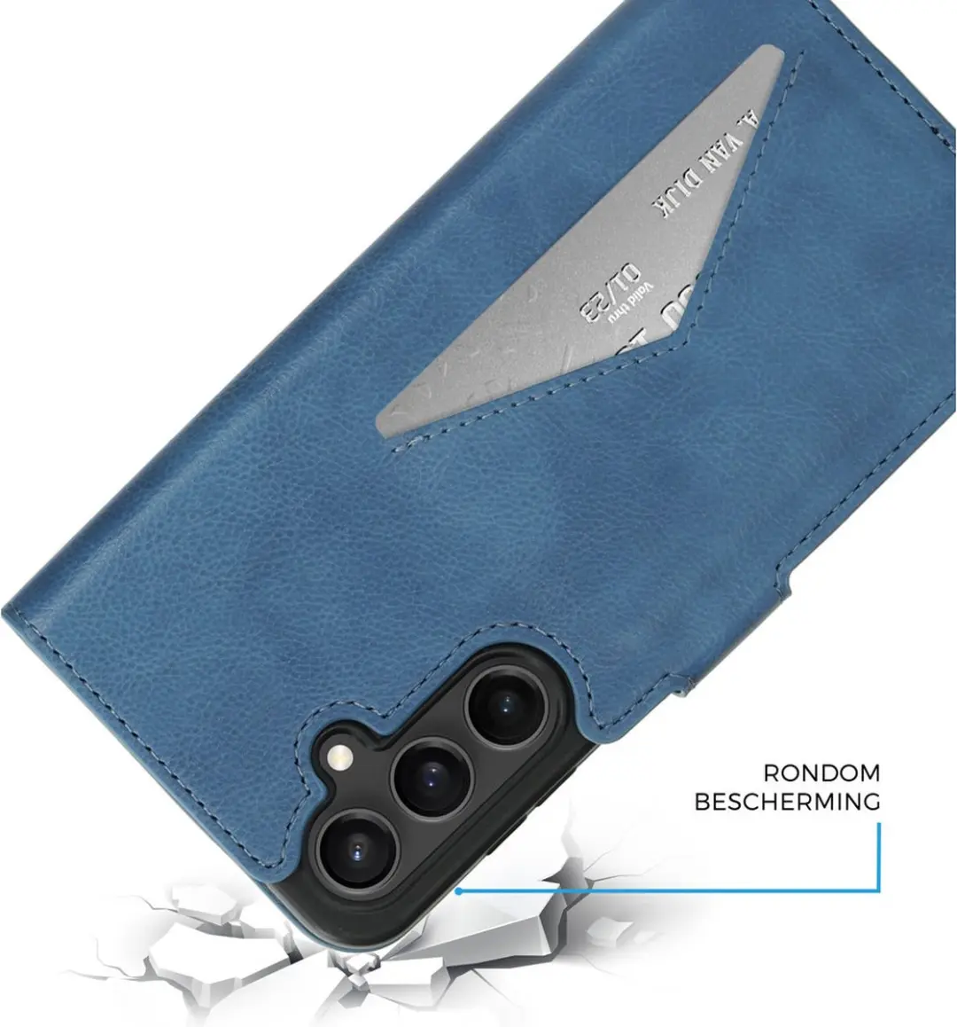 Mobiparts MP-125458 Hoesje Samsung Galaxy S23 FE - Wallet - Blauw