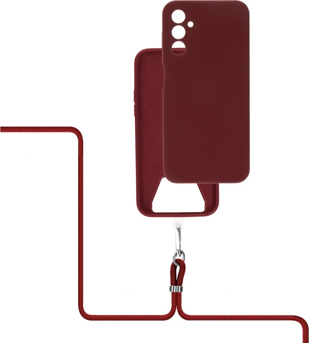 Mobiparts Siliconen Hoesje MP-124794 Samsung Galaxy A14 - Rood