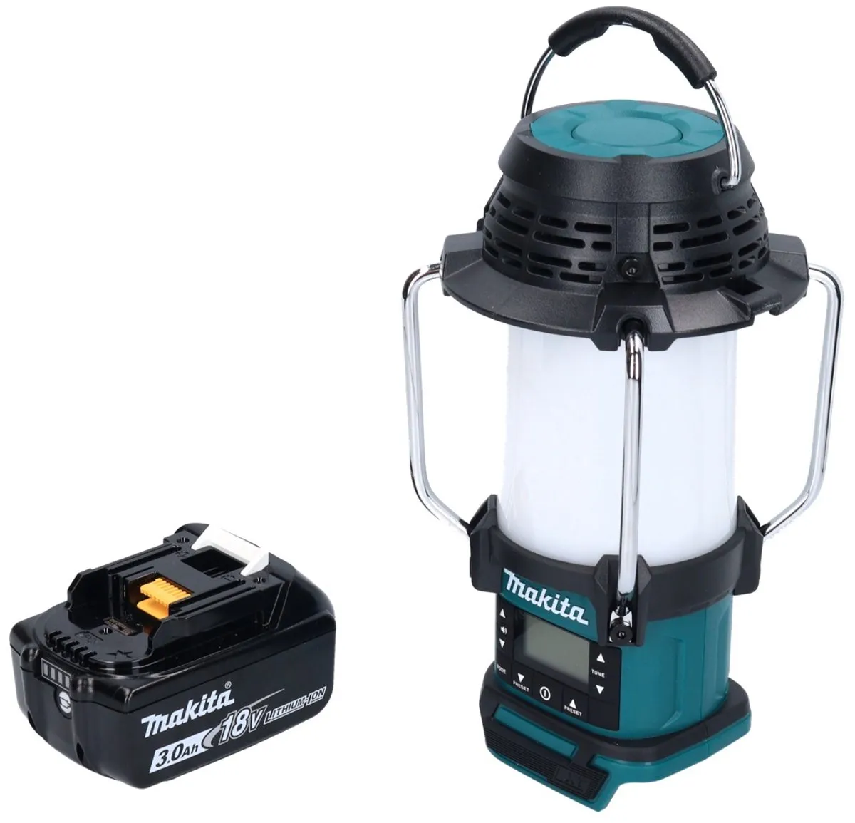 Makita DMR 055 F1 Accu-radio 18V - 360° Zaklamp + 1x 3,0Ah Accu