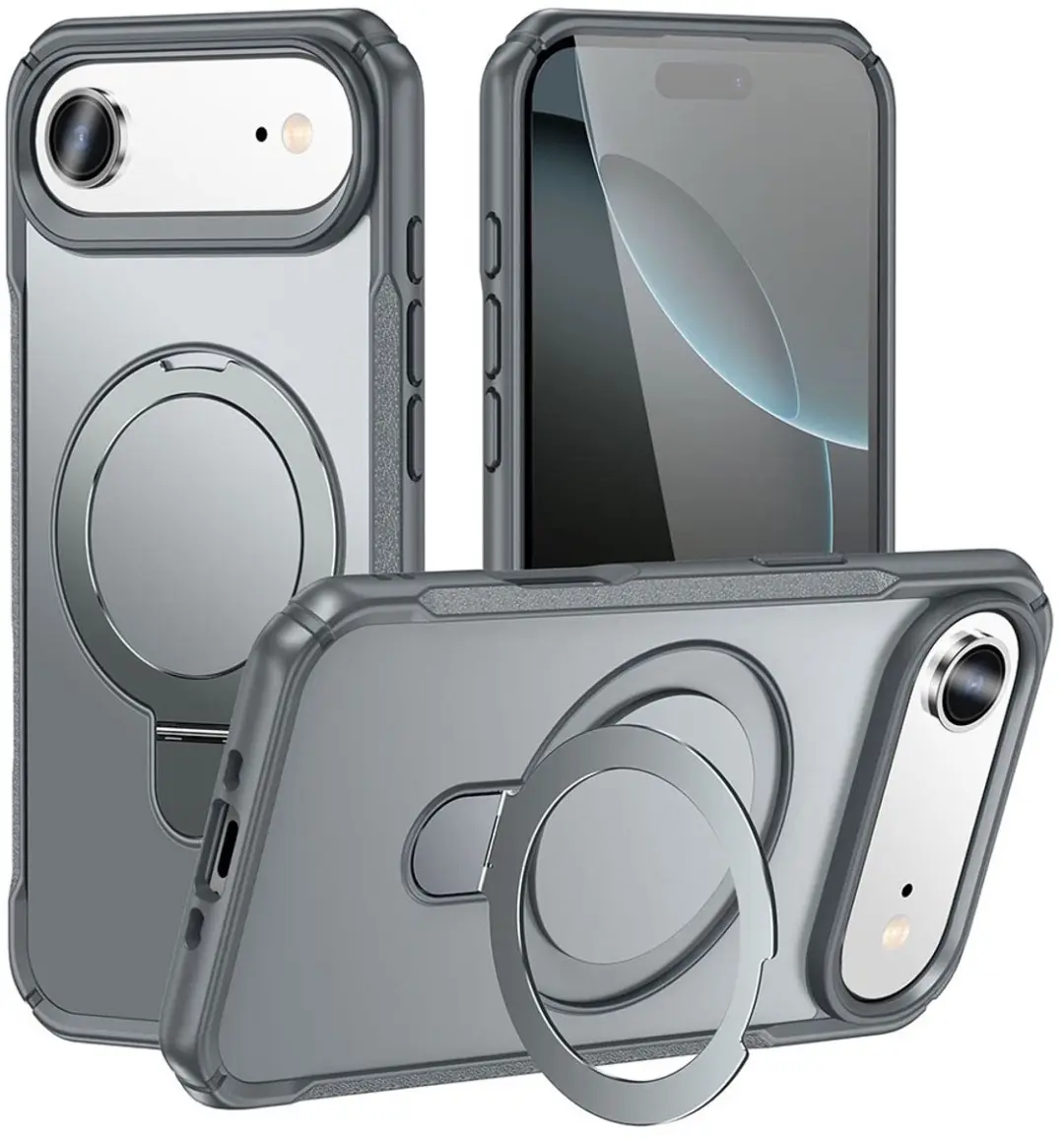 MobiQ Magnetisch Ringstand MagSafe Hoesje iPhone 17 Air
