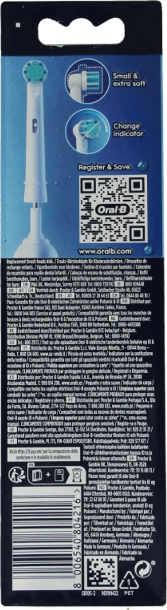 Oral-B Pro Kids Frozen Opzetborstels - 2 Stuks