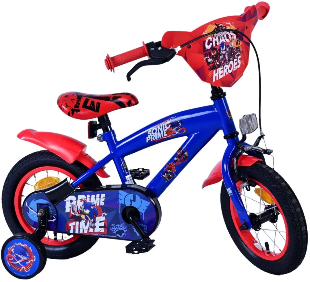 Volare Turbo Crew Kinderfiets 12 inch - 1 Versnelling - Blauw/Rood - afbeelding 6 van 6