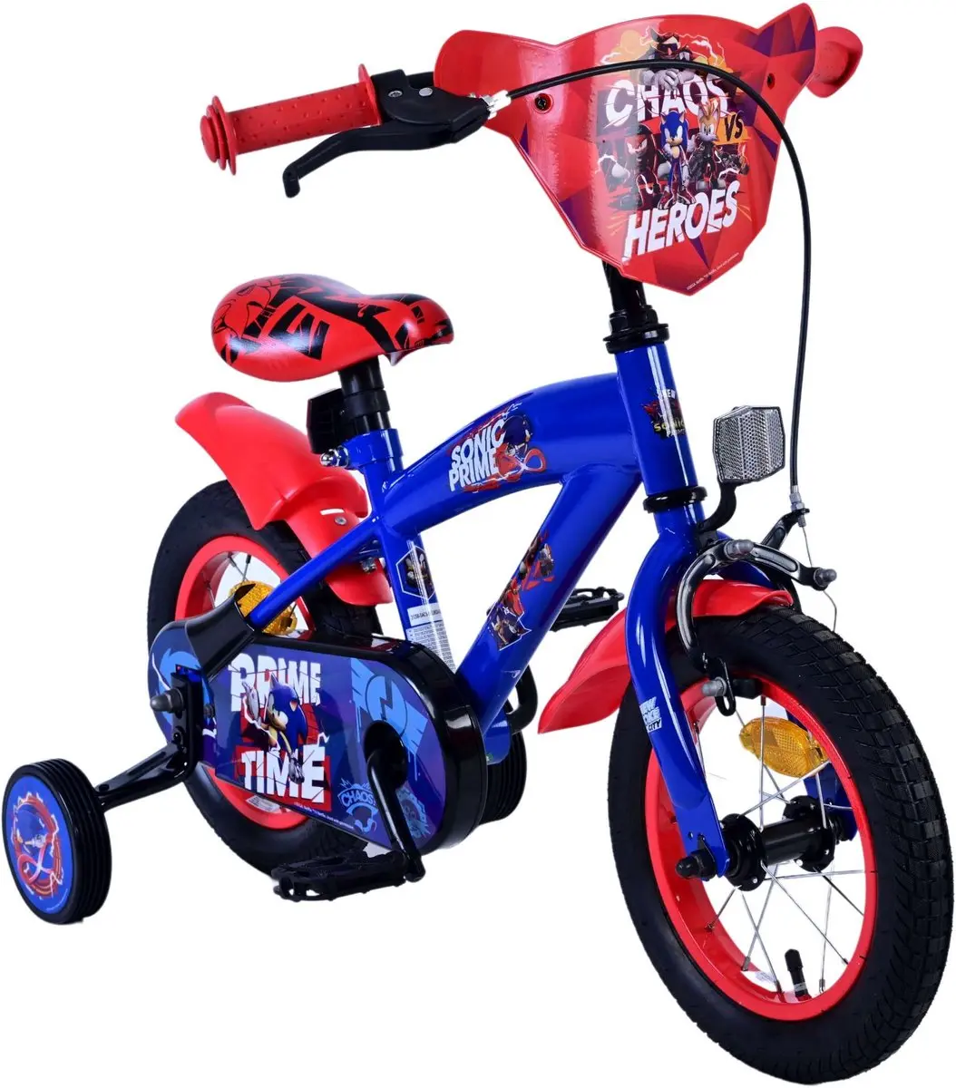 Volare Turbo Crew Kinderfiets 12 inch - 1 Versnelling - Blauw/Rood