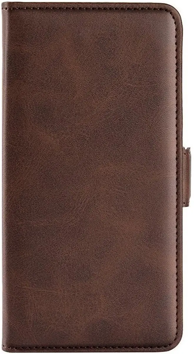 MobiQ PU Lederen Wallet Hoesje 46-01382 - iPhone 17 Pro - donkerbruin