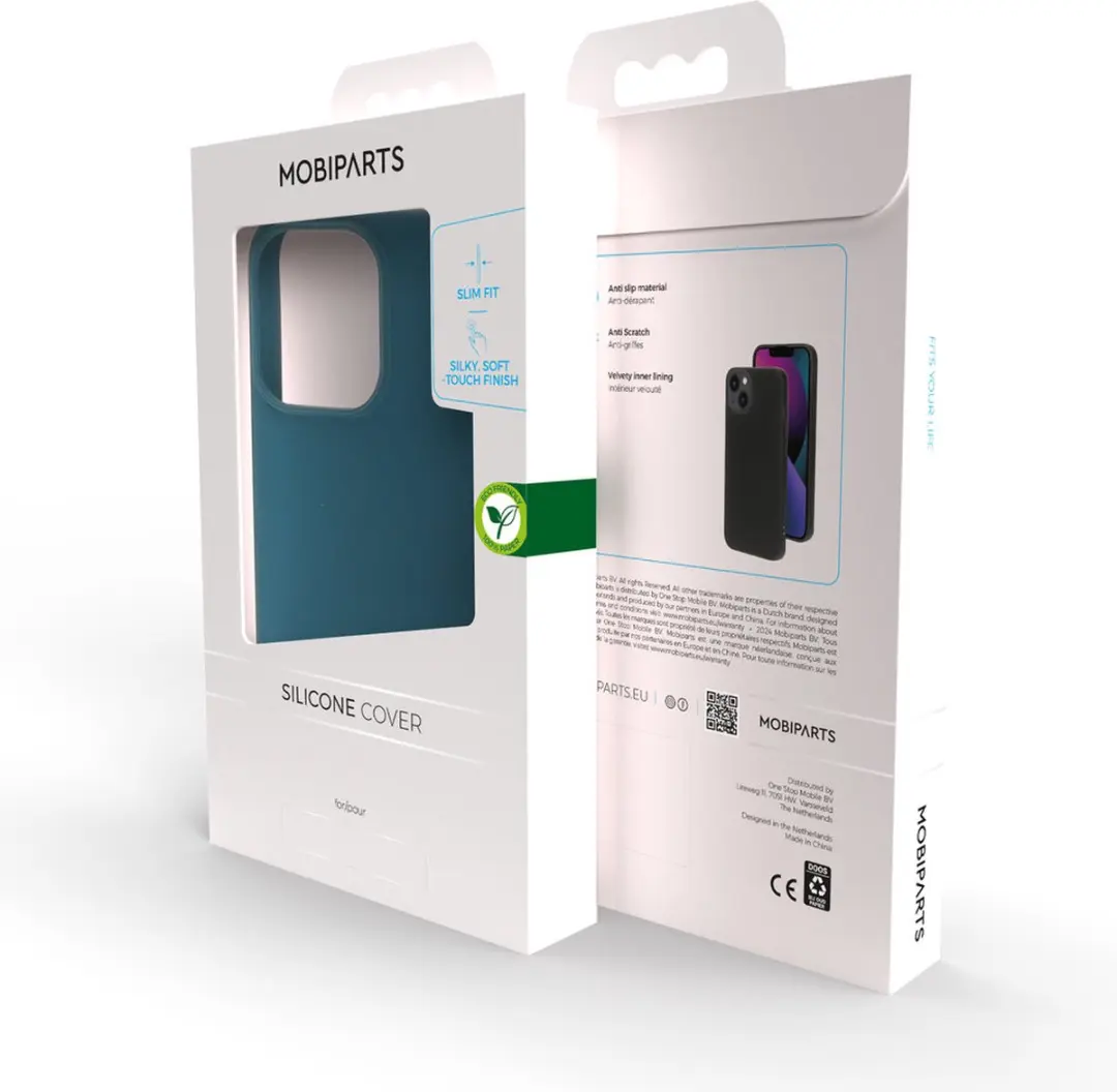 Mobiparts MP-5001987 Silicone Hoesje - iPhone 15 Pro - Blauw