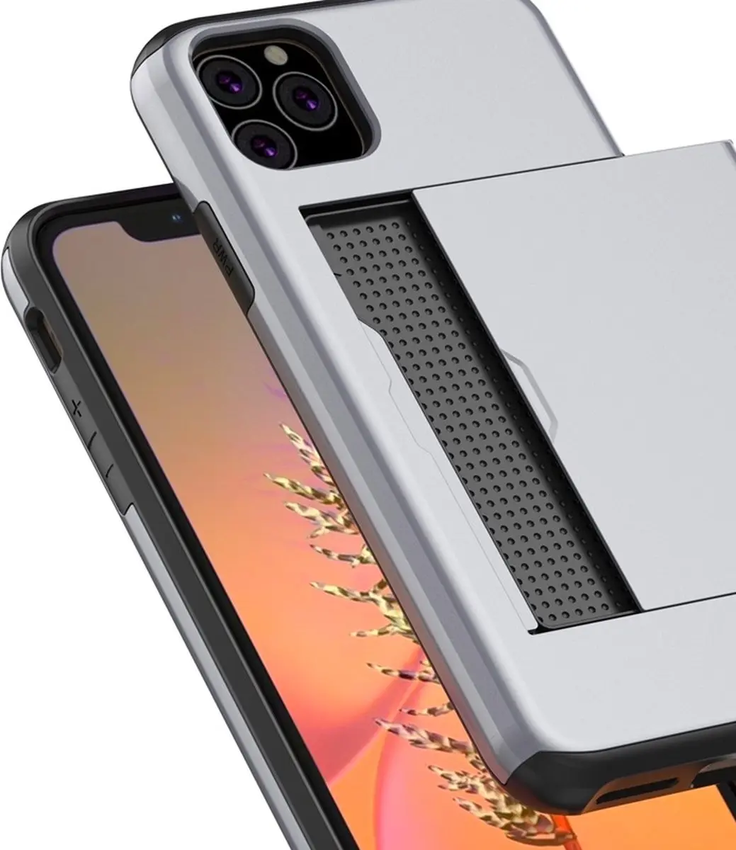 MobiQ iPhone 11 Pashoesje - 2 Pasjes - Rood