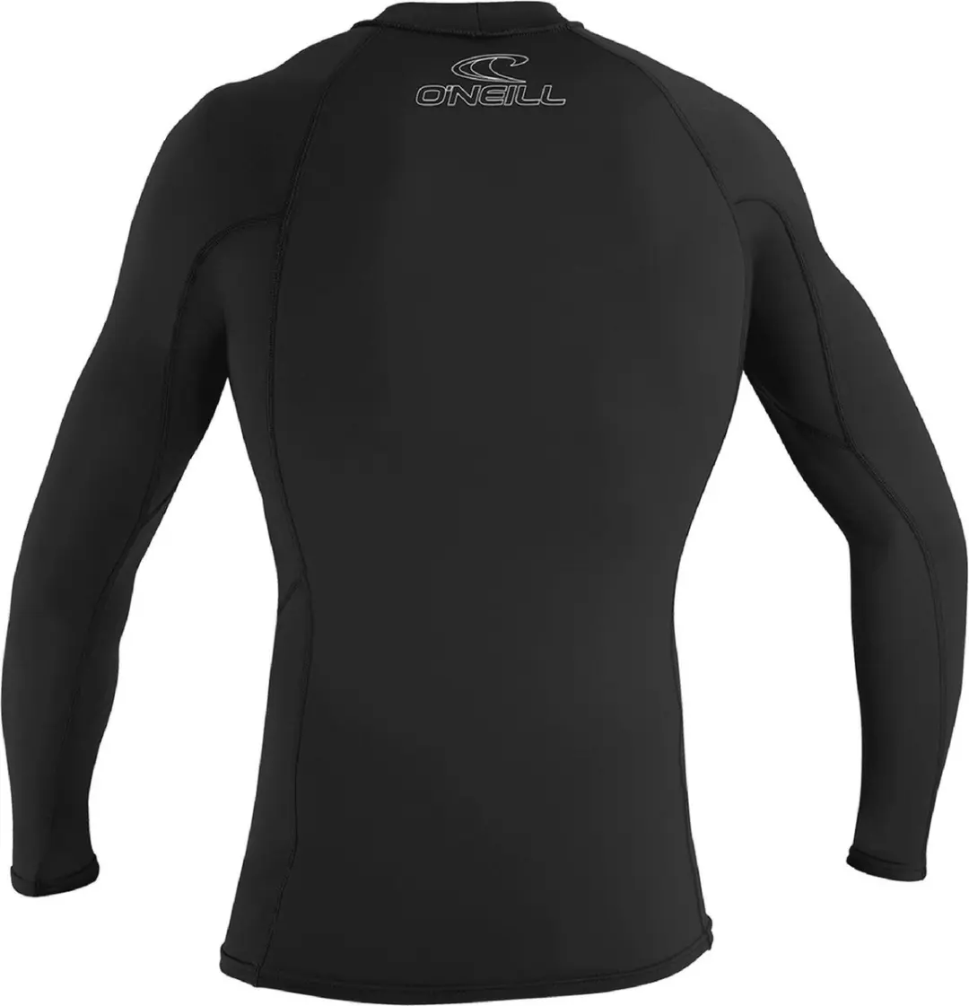 O'Neill Basic Skins L/S Rashguard Heren - Maat L - Zwart/Wit