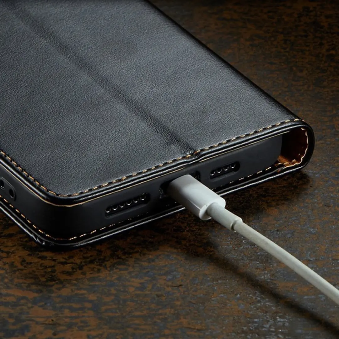 MobiQ Premium Business Wallet iPhone 17 - 46-01159 - Zwart