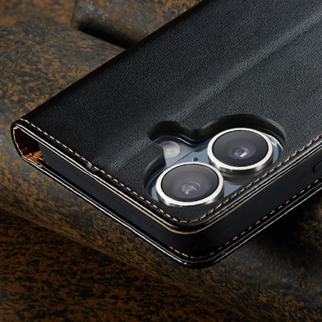 MobiQ Premium Business Wallet iPhone 17 - 46-01159 - Zwart
