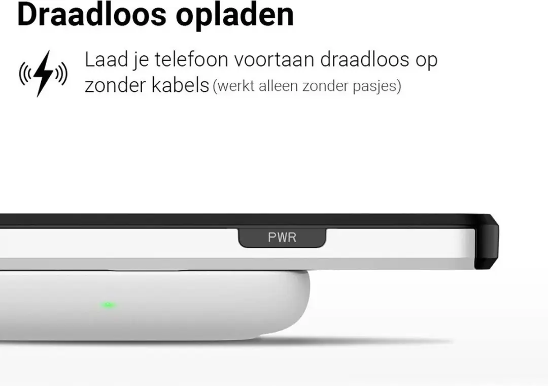 MobiQ Hoesje iPhone 15 Pro - Pashouder Wit - MPN 13-02800