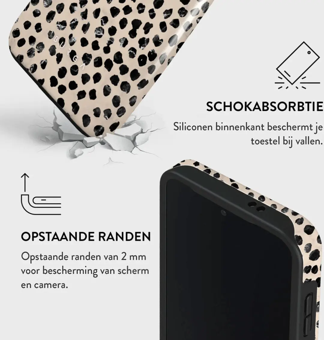 Burga Telefoonhoesje Samsung Galaxy S24 Plus - Schokbestendig - Almond Latte