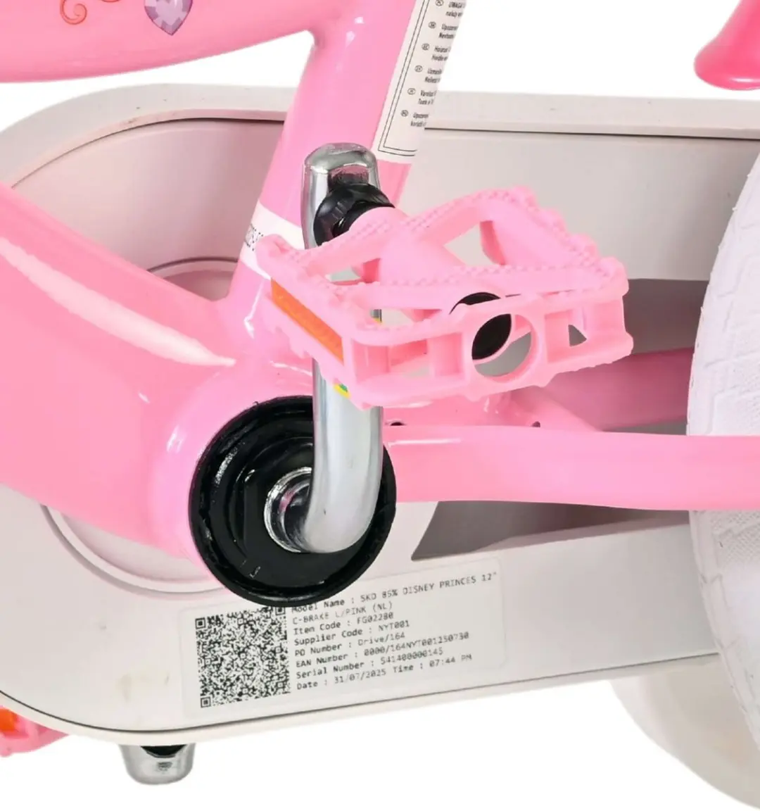 Volare Magic Royals Kinderfiets 12 inch - Roze